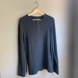 G-Star Korpaz Slim Granddad T-Shirt Henley